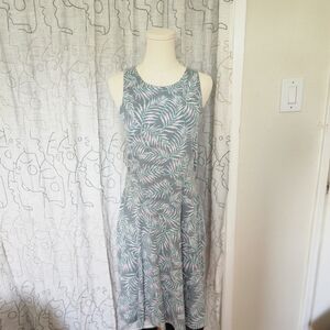 Pact palm leaves print dress